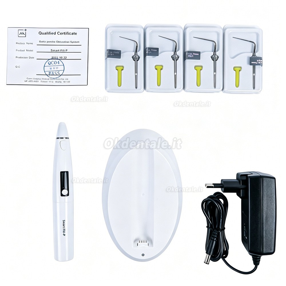 Sistema di otturazione in guttaperca wireless Mecco Smart Fill-G + Penna riscaldante cordless per endodonzia Mecco Smart Fill-P